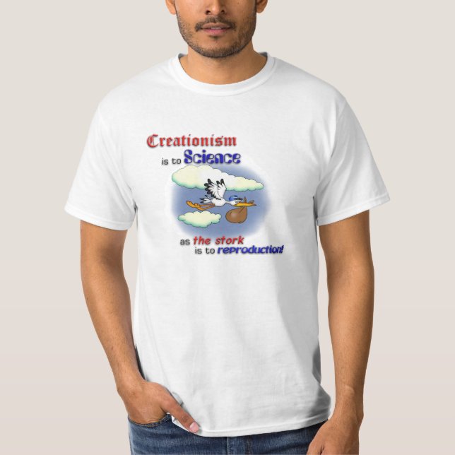 T-shirt Créationisme contre la Science (Devant)