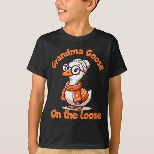 T-shirt Créations drôles d'oie excentrique Grand-mère Oie 