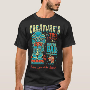 T-shirt Creator Tiki Lounge Lagoon Retro Hawaii Surf mov