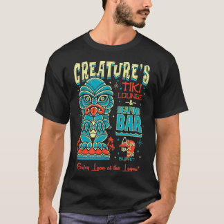 T-shirt Creator Tiki Lounge Lagoon Retro Hawaii Surf mov