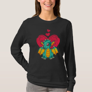 T-shirt Créature de Fantaisie Animal Coeur Mignon Mythiqu