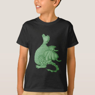 T-shirt créature imaginaire mythique dragon vert mignon