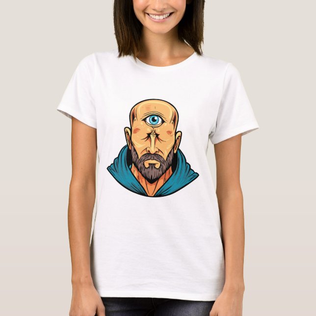 T-shirt Créature monstre cyclope géant borgne (Devant)