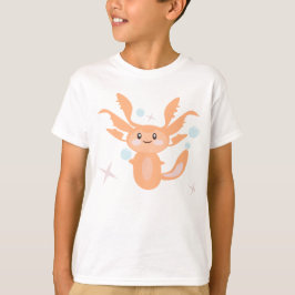 T-shirt Créature océanique axolotl pastel