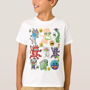 T-shirt Créatures et monstres amusants du Puking