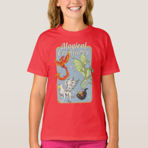 T-shirt Créatures Magiques Graphisme Vintage