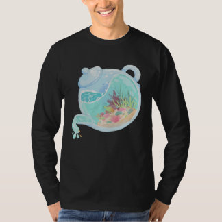 T-shirt Créatures marines Théière à poissons Récif de cora