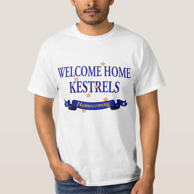 T-shirt Crécerelles à la maison bienvenues (Devant)