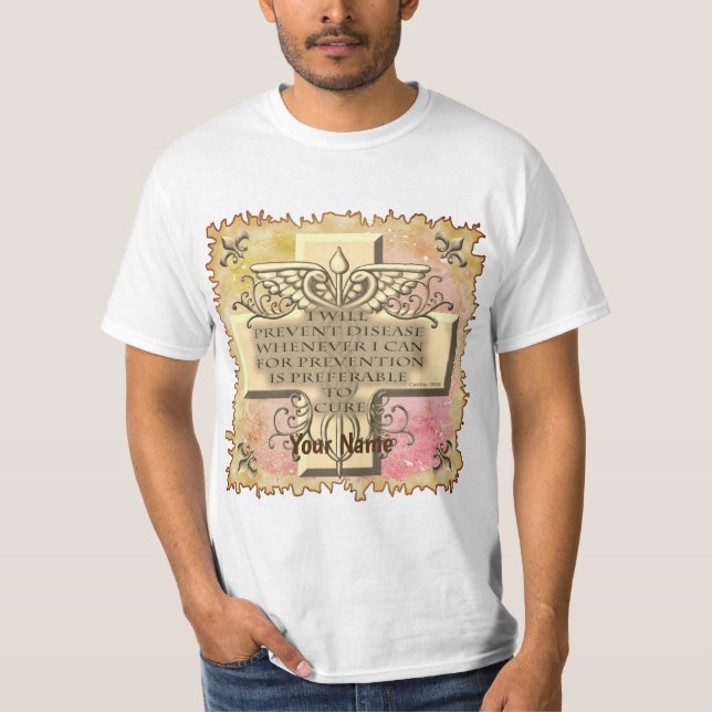 T-shirt Credo Caduceus Médicale (Devant)