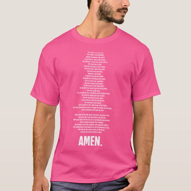 T-shirt Credo plein Nicene (Devant)