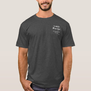 T-shirt Crée pour louer une citation de poche avec un vers