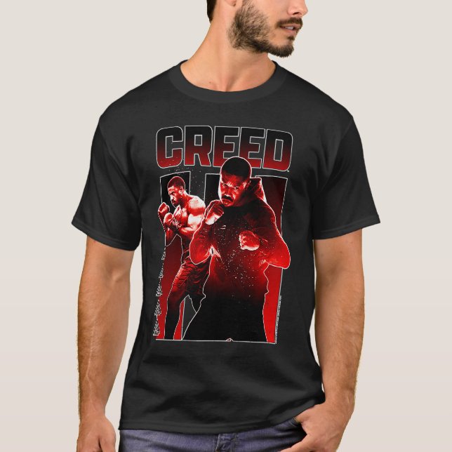 T-shirt Creed 3 Adonis Creed Level Up Red Split Panel Post (Devant)