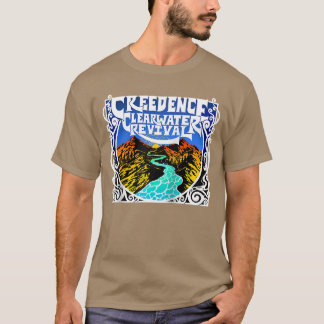 T-shirt Creedence Clearwater Revival River Baseballee rétr