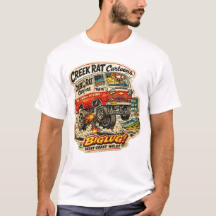 T-shirt CreekRat CreekRat Co. Logo de dessin animé 202