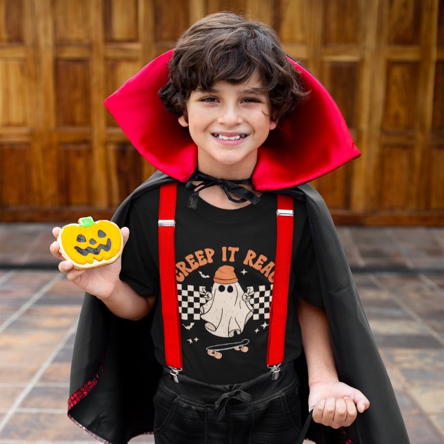 T-shirt Creep It Real Funny Skater Ghost Halloween (Créateur téléchargé)