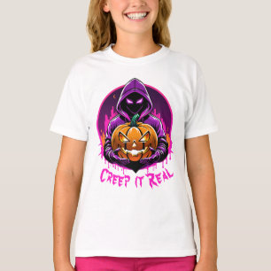 T-shirt Creep it Real, Horreur Halloween illustration