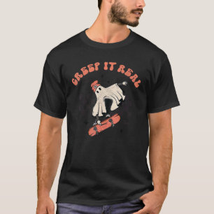 T-shirt Creep It Real Retro Halloween Ghost Saison Éffraya