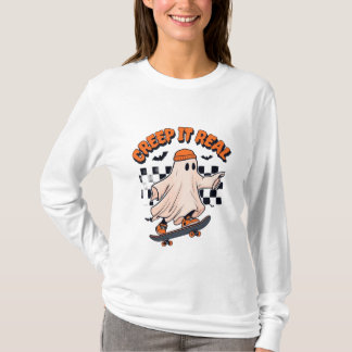 T-shirt "Creep It Real : Skater Ghost"