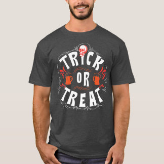 T-shirt Creep It Real Trick Ou Treat Skeleton Happy Hallow