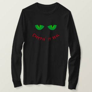 T-shirt Creepin it Real Éffrayant Oeil Halloween