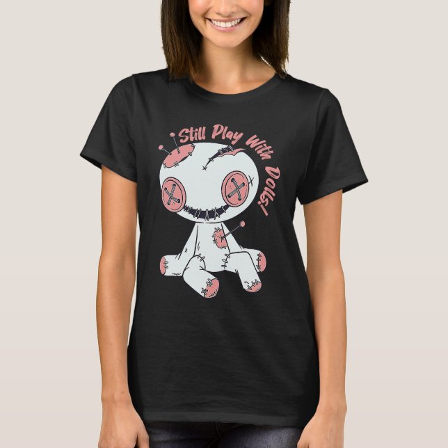 T-shirt Creepy Voodoo Doll Play With Dolls Witchcraft Hall (Devant)