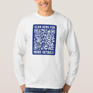 T-shirt Créer un code QR analysable   Bleu marine (modifia