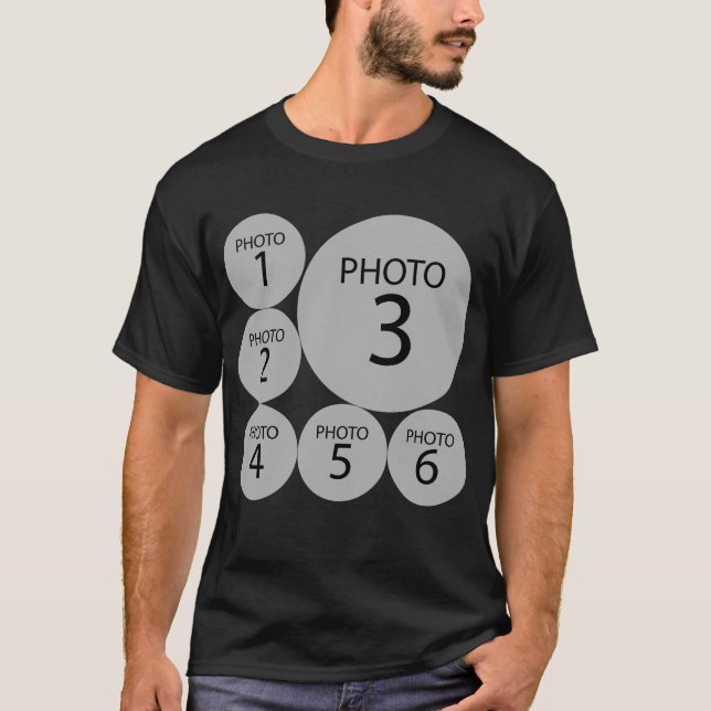 T-shirt Créer un modèle original 6 TOUR PHOTO COLLAGE (Devant)