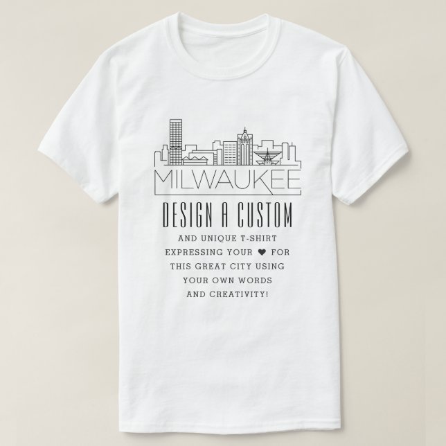 T-shirt Créer Un Thème Milwaukee Personnalisé (Design devant)