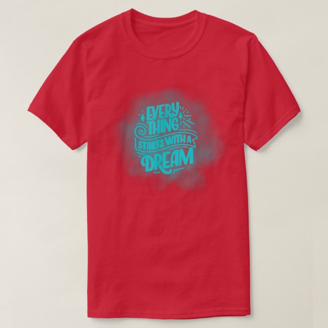 T-shirt Créer une histoire inspirante Motivation du messag (Design devant)
