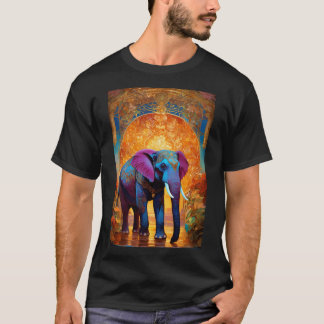 T-shirt Créer une image d'un éléphant majestueux qui march