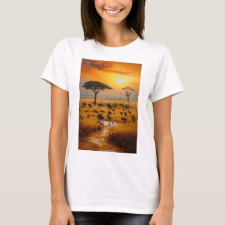 T-shirt Créer une image d'un éléphant majestueux qui march
