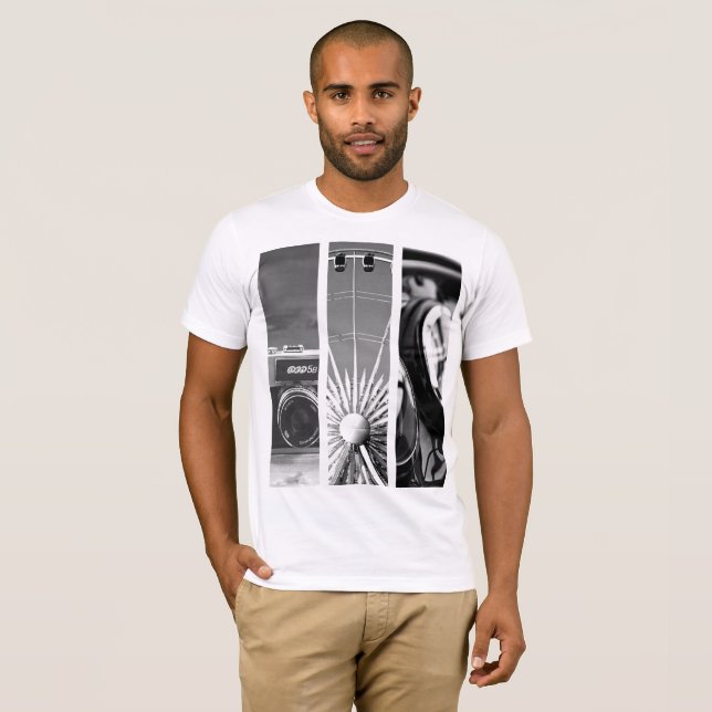 T-shirt Créer votre propre collection 3 photos (Devant entier)