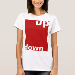 T-shirt Créez simplement "rectangle rouge vers le haut" +