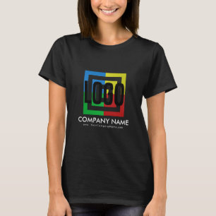 T-shirt Créez vos propres détails d'affaires de logo de