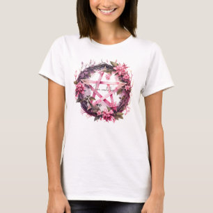 T-shirt Créez vos propres fleurs de pentacle roses