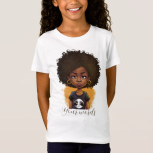 T-Shirt Créez votre propre belle fille noire