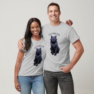T-shirt Créez Votre Propre Chat Noir Magique