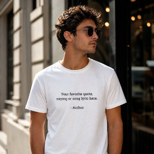 T-shirt Créez Votre Propre Citation Personnalisée