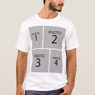 T-shirt Créez votre propre COLLABORATION 4 PHOTOS personna
