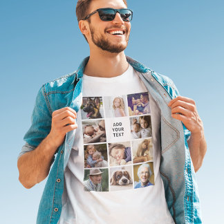 T-shirt Créez Votre Propre Collage de Photos