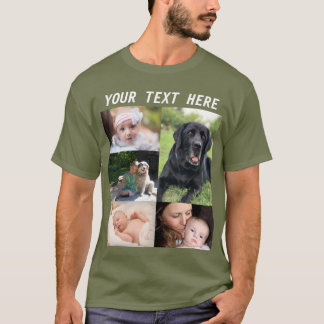 T-shirt Créez votre propre collage de photos de famille