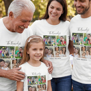 T-shirt Créez Votre Propre Collage Photo de Famille de 4 P