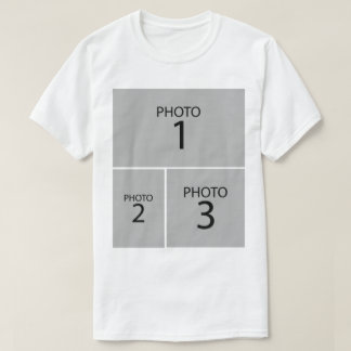 T-shirt Créez votre propre COLLAGE PHOTO personnalisé 3