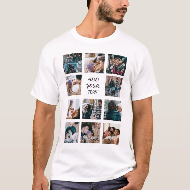 T-shirt Créez votre propre collection de photos (Devant)