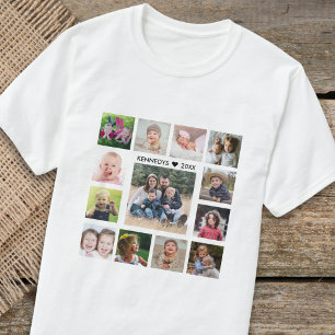 T-shirt Créez votre propre collection de photos 13 Nom de 