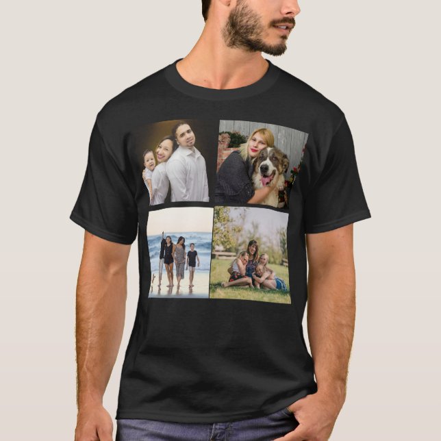 T-shirt Créez votre propre collection de photos de famille (Devant)