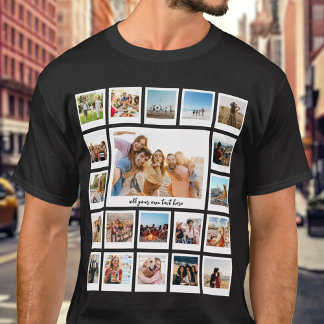 T-shirt Créez votre propre collection photo personnalisée