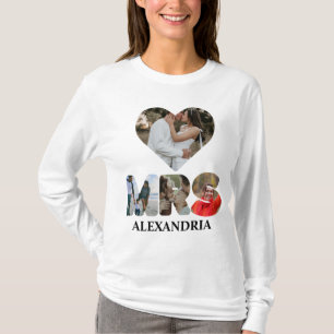 T-shirt Créez votre propre couple Mr et Mrs photo Matching