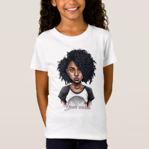 T-Shirt Créez votre propre fille noire tatouée