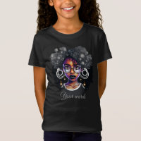 Créez votre propre fille noire violet et argentée